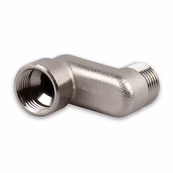 Radiateursetstuk, S-aansluiting, 1/2" inch binnendraad naar buitendraad, 40mm hartafstand vanaf MERT Radiateur offsetstuk, S-aansluiting, 1/2" inch binnendraad naar buitendraad, radiateurbevestiging buitendraad & aansluitingen, artikelnr. 1000-offset-40