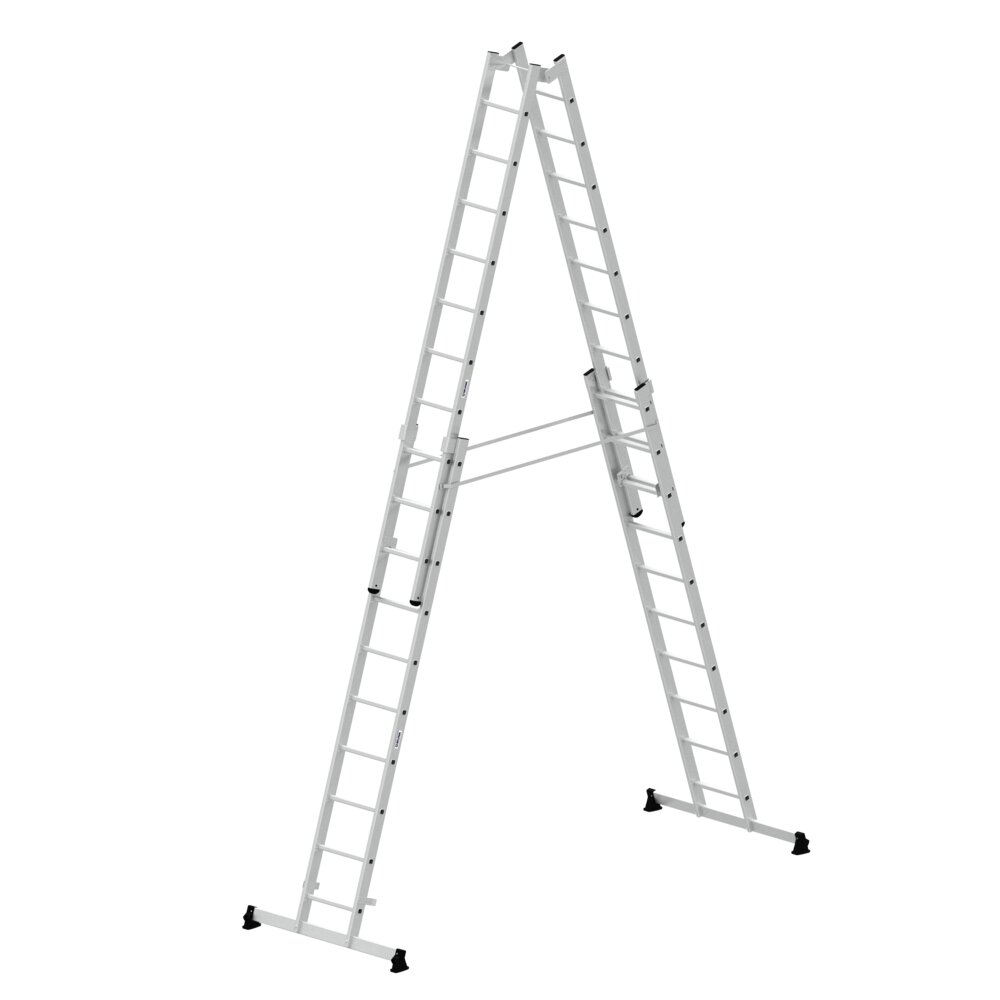 Munk Sprossen-Stehleiter 4-teilig mit nivello®-Traverse 4x10 Sprossen von Günzburger Steigtechnik Munk Sprossen-Stehleiter 4-teilig mit nivello®-Traverse aus der Kategorie Stehleitern mit der Artikelnr. 033040