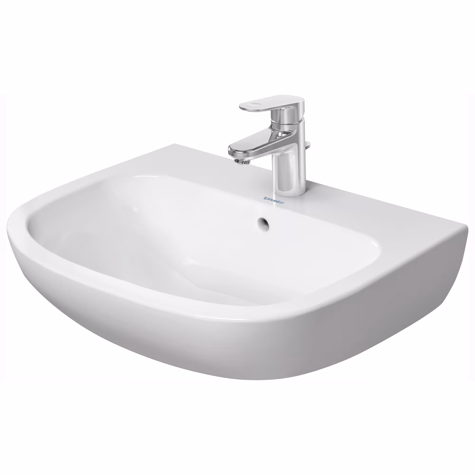 Waschtisch D-Code 60 cm weiß - Design by Sieger Design von der Marke Duravit DURAVIT Waschtische Design "D-Code" Typ Größe: Waschtisch 60cm weiß aus der Kategorie Waschtische mit der Artikelnr. 7171569