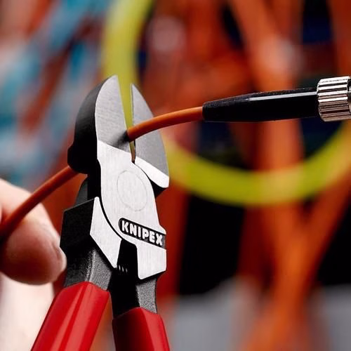 Detailbild 3995839 Seitenschneider für Lichtwellenleiter Länge 160mm mit Kunststoff-Überzug KNIPEX