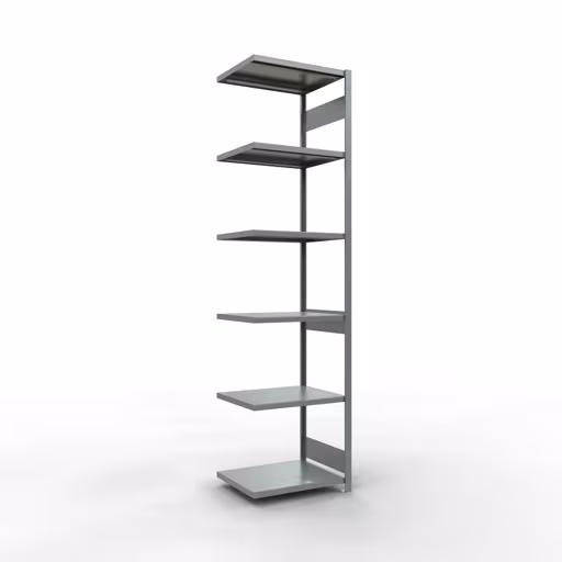 Anbauregal, Fachbodenregal Stecksystem MULTIplus250, 3000 x 750 x 600 mm (HxBxT), 7 Fachböden, Längenriegel, verzinkt von der Marke Schulte Lagertechnik Anbauregal, Fachbodenregal Stecksystem MULTIplus250, 3000 x 750 x 600 mm (HxBxT), 7 Fachböden, Längenriegel, verzinkt aus der Kategorie Anbauregal mit der Artikelnummer 12967-75-LR