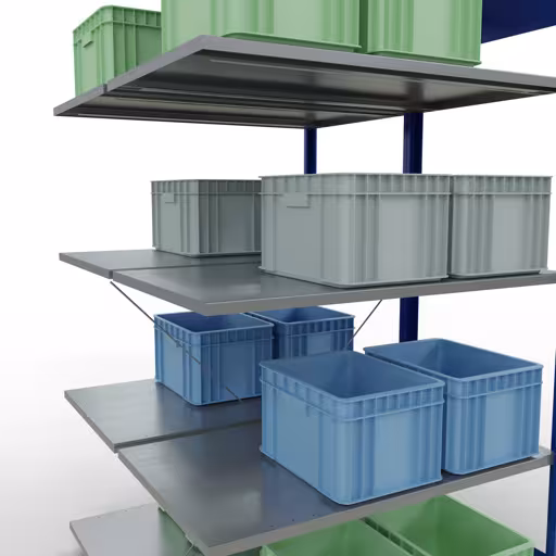 Andere Ansicht des Artikels Anbauregal, Doppelregal, Fachbodenregal Stecksystem MULTIplus150, 2000 x 1000 x (2x600) mm (HxBxT), 2x5 Fachböden, Kreuzstrebe, RAL 5010 enzianblau Andere Ansicht des Artikels Anbauregal, Doppelregal, Fachbodenregal Stecksystem MULTIplus150, 2000 x 1000 x (2x600) mm (HxBxT), 2x5 Fachböden, Kreuzstrebe, RAL 5010 enzianblau aus der Kategorie Fachbodenregale