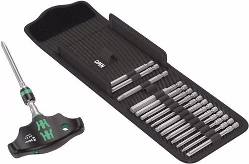 Coffret de 17 embouts WERA KK 400 RA (PH/PZD/TX/6 pans/à fente) de la catégorie Embouts et porte-embouts, référence 4000829884