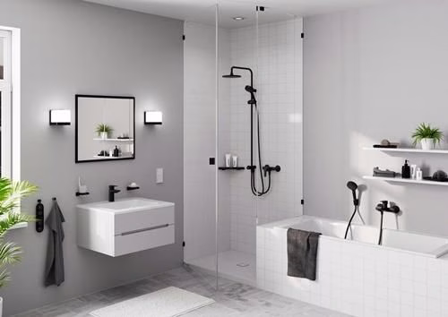 Hansgrohe wandhouder Porter S voor handdouches mat zwart