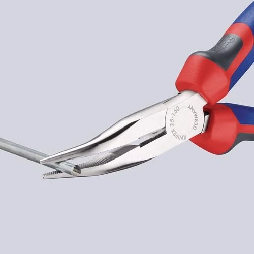 Detailbild 4068637 Flachrundzange Länge 160mm flachrund 40Grad gewinkelt Comfort-Griff KNIPEX
