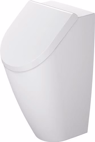 Duravit Urinal Rimless ME by Starck, weiß Abgang waagerecht, Ausführung für Deckel