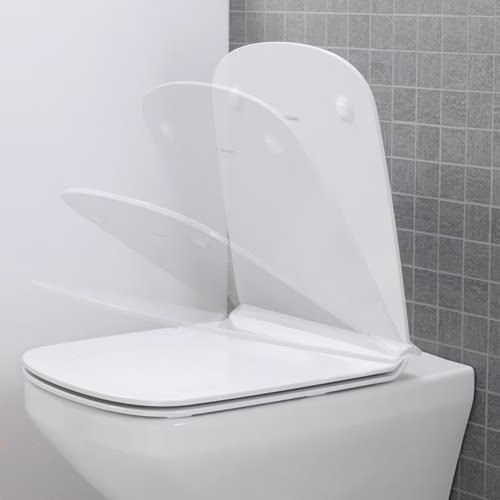 Detailbild 3983345 Duravit Wand-WC-Set DuraStyle, rimless, Durafix Tiefspüler, weiß, inklusive WC-Sitz mit Absenkautomatik