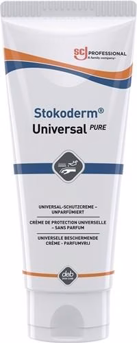 Stokoderm Universal PURE huidbeschermingscrème, 100 ml, ongeparfumeerd, witte tube, van SC Johnson Professional Stokoderm Universal PURE SC JOHNSON PROFESSIONAL huidbeschermingscrème uit de categorie Handen en Huid, Reiniging en Bescherming met artikelnummer 4707020142