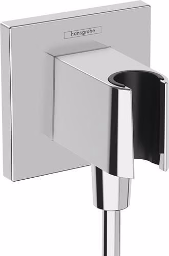 Hansgrohe Wandanschluss FixFit E mit Brausehalter chrom von der Marke Hansgrohe Wandanschluss FixFit E mit Brausehalter Hansgrohe aus der Kategorie Dusch-Set`s/-Systeme/-Zubehör mit der Teilenummer 8001738152