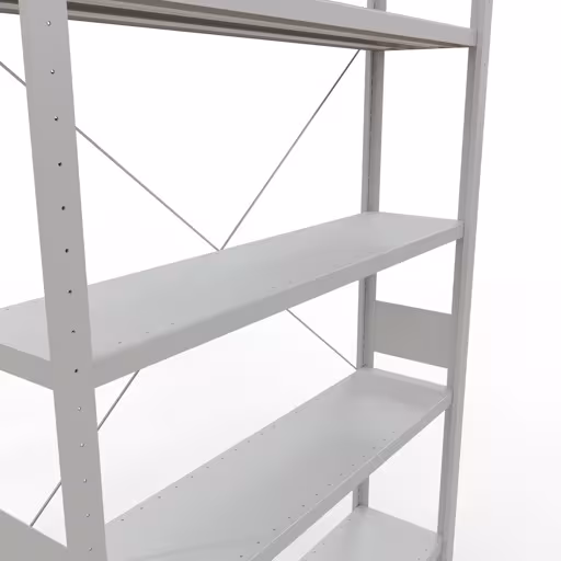 Produktbild Nr 14 des Artikels Stecksystem Grundregal 3000x1300x300 mm, Typ 250 kg, lichtgrau Abbildung Nr 14 des Artikels Stecksystem Grundregal 3000x1300x300 mm, Typ 250 kg, lichtgrau aus der Produktgruppe Stecksystem von der Marke Schulte Lagertechnik