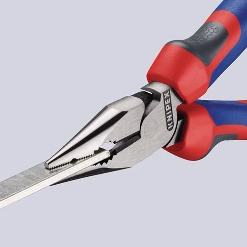 Spitzkombizange Länge 145mm poliert Comfort-Griff schwarz atramentiert KNIPEX
