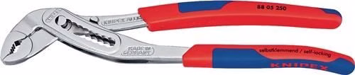 Wasserpumpenzange Alligator® verchromt Mehrkomponenten-Hüllen KNIPEX aus der Kategorie Wasserpumpen- und Rohrzangen