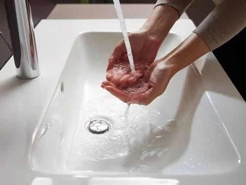 Hansgrohe Einhebel-Waschtischmischer VERNIS Blend 70 mit Zugstangen-Ablaufgarnitur 1 1/4 Zoll chrom