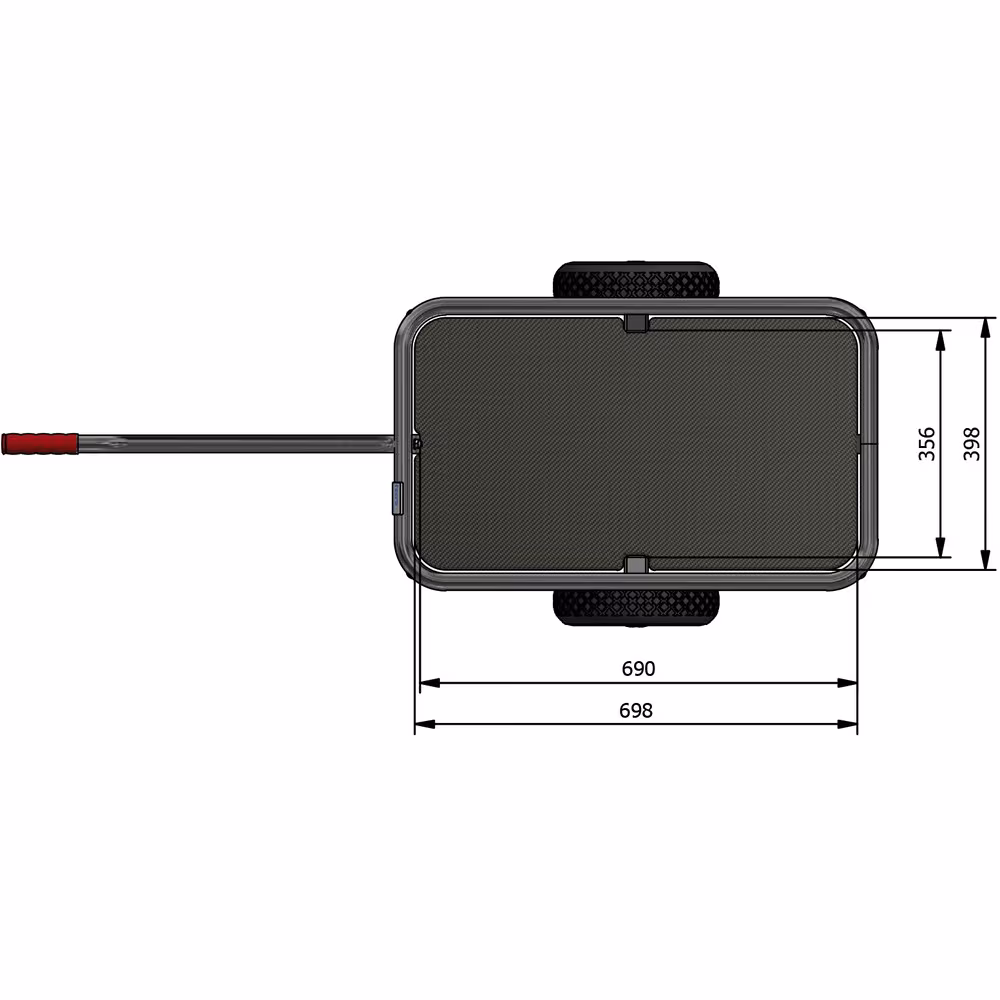 Andere Ansicht des Artikels Handwagen 6091L - Lufträder Ø260 mm Andere Ansicht des Artikels Handwagen 6091L - Lufträder Ø260 mm aus der Kategorie Transportsysteme