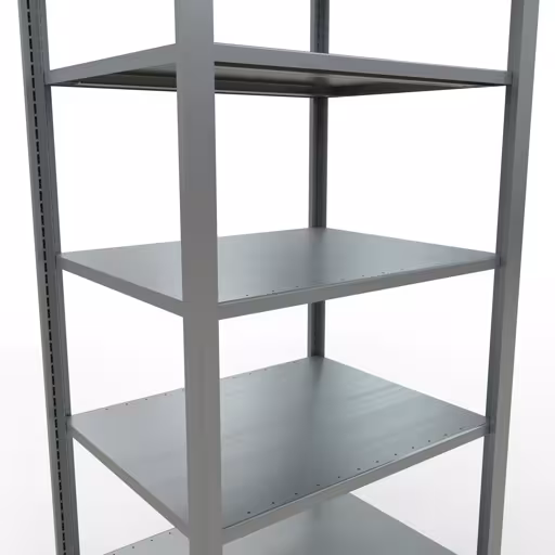 Produktbild Nr 12 des Artikels Grundregal, Büro-Fachbodenregal Stecksystem MULTIplus150, 2300 x 750 x 600 mm (HxBxT), 7 Fachböden, Längenriegel, verzinkt, ohne Mittelanschlag Abbildung Nr 12 des Artikels Grundregal, Büro-Fachbodenregal Stecksystem MULTIplus150, 2300 x 750 x 600 mm (HxBxT), 7 Fachböden, Längenriegel, verzinkt, ohne Mittelanschlag aus der Produktgruppe Büroregale von der Marke Schulte Lagertechnik