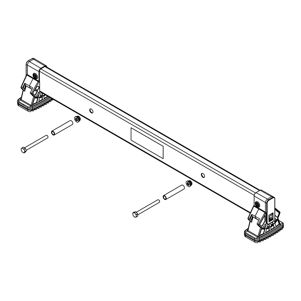 Traverse Munk nivello® 090/417/73 de Günzburger Steigtechnik Traverse Munk nivello® de la catégorie accessoires et pièces détachées pour équipements d'accès, référence 800090