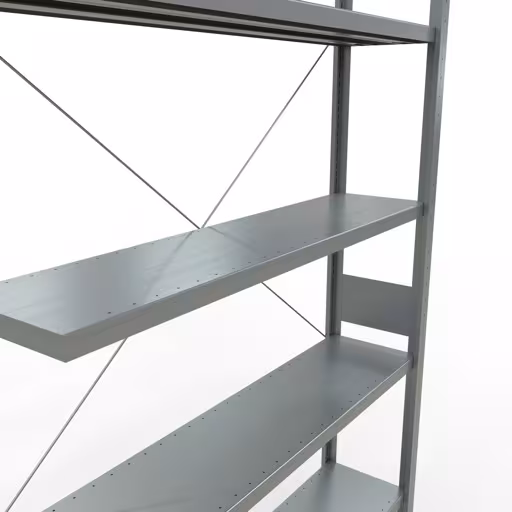 Produktbild Nr 13 des Artikels Stecksystem Anbauregal 3000x1300x300 mm, Typ 250 kg, verzinkt Abbildung Nr 13 des Artikels Stecksystem Anbauregal 3000x1300x300 mm, Typ 250 kg, verzinkt aus der Produktgruppe Stecksystem von der Marke Schulte Lagertechnik