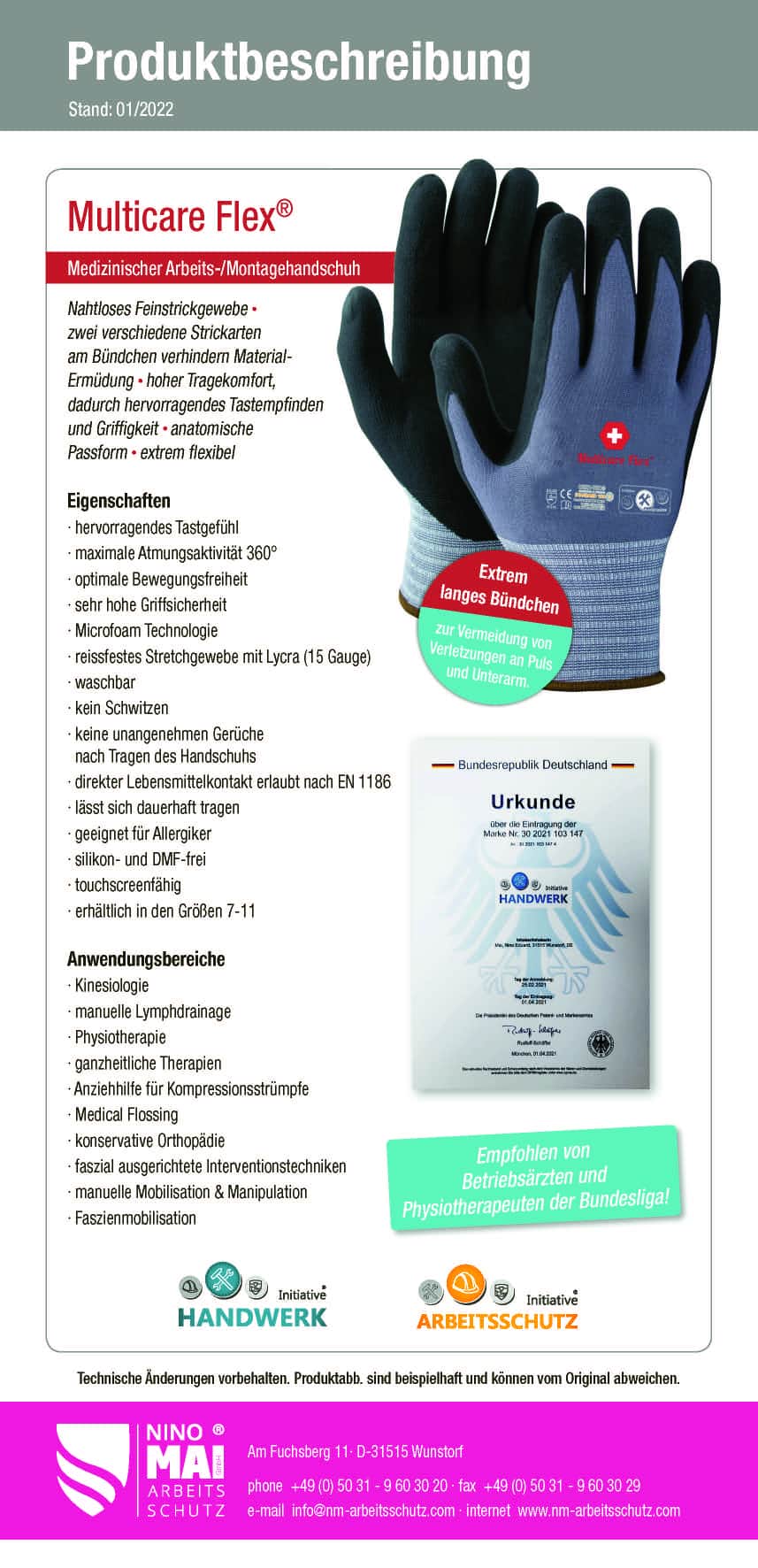 Multicare Flex medizinischer Arbeit und Montagehandschuh Ausführung Größe: 11 mit der GTIN 426353580066 Multicare Flex medizinischer Arbeit und Montagehandschuh Größe 11 von Multicare mit der Artikelnr. 1101/11