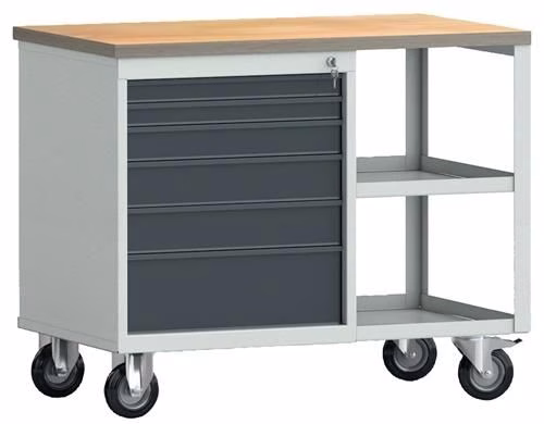 Werkbank PW 700 Breite 1000 x Tiefe 620 x Höhe 805 mm Buche Multiplex 6 Schubladen KLW-LUTZ BETRIEBSEINRICHTUNGEN aus der Kategorie Werkbänke mit der Teilenummer 9000427120