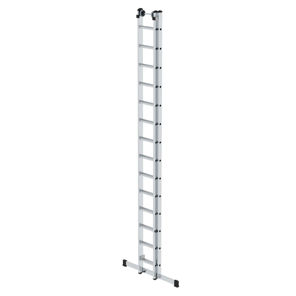 Munk Sprossen-Schiebeleiter 2-teilig mit Standard-Traverse 2x14 Sprossen