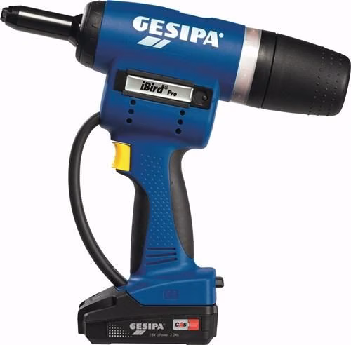GESIPA iBird® Pro 8-delige draadloze blindklinkset, 20000N, L-Boxx, van het merk GESIPA® iBird® Pro 8-delige 20000N L-Boxx accuaangedreven blindklinkgereedschap uit de categorie accuaangedreven klinkgereedschap met artikelnummer 4000813120