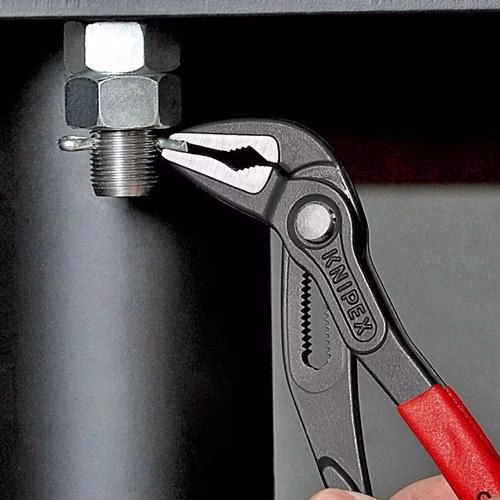 Detailbild 3979681 Wasserpumpenzange Cobra® ES Länge 180mm Spannweite 32mm poliert Kunststoff-Überzug KNIPEX