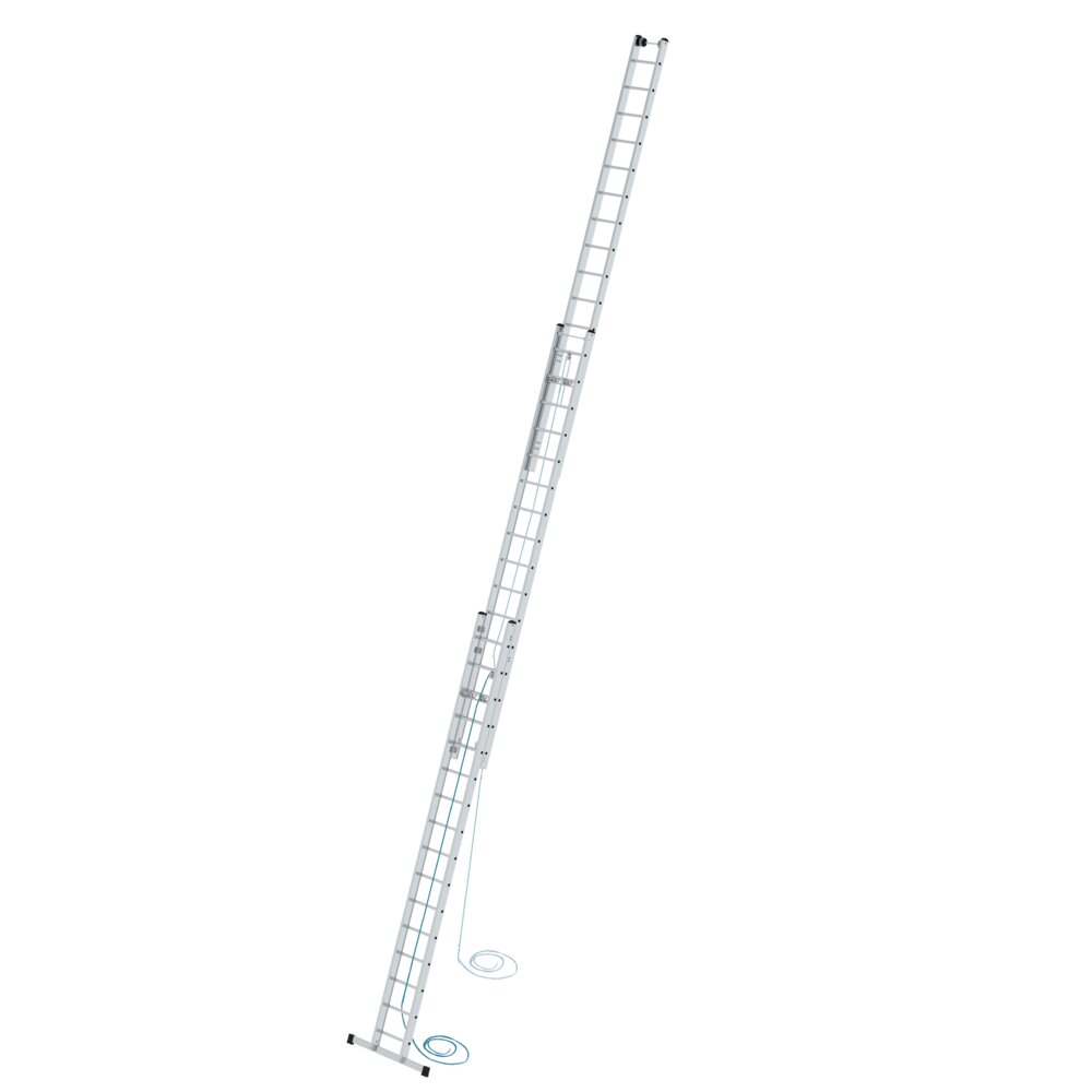 Munk Sprossen-Seilzugleiter 3-teilig mit Standard-Traverse 3x16 Sprossen von Günzburger Steigtechnik Munk Sprossen-Seilzugleiter 3-teilig mit Standard-Traverse aus der Kategorie Schiebeleitern, Seilzugleitern mit der Artikelnr. 021616