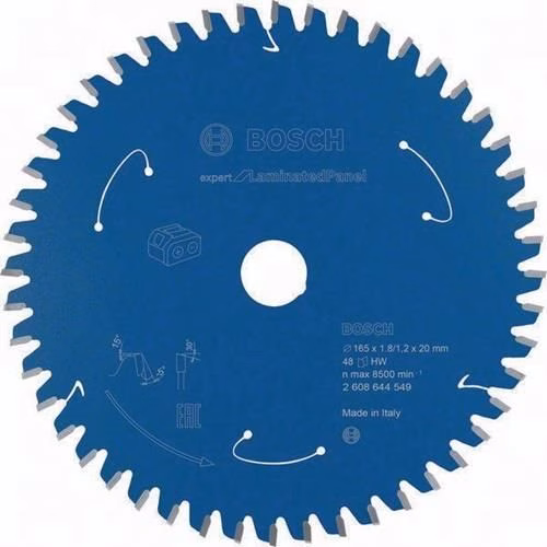 Kreissägeblatt Außendurchmesser 165 mm Zähnezahl 48 WZ Bohrung 20 mm Schnittbreite 1,8 mm HM BOSCH von der Marke Bosch Kreissägeblatt Außendurchmesser 165 mm Zähnezahl 48 WZ Bohrung 20 mm Schnittbreite 1,8 mm HM BOSCH aus der Kategorie Kreissägeblatt mit der Teilenummer 8000587023