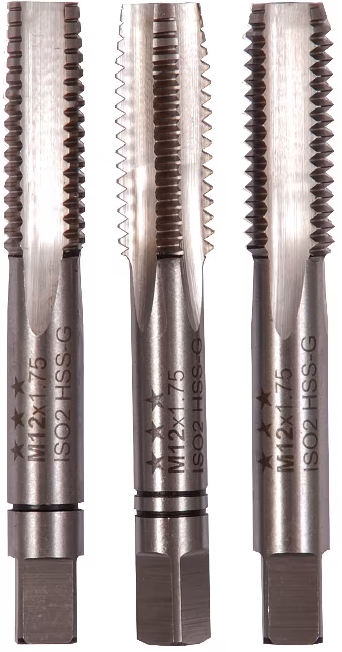 Handgewindebohrersatz HSS-G DIN 352 M 4 von der Marke PROJAHN Hand Gewindebohrer M HSS DIN 352 - 3-tlg. Typ Variante: Handgewindebohrersatz HSS-G DIN 352 M 4 aus der Kategorie Gewindeschneidwerkzeuge mit der Artikelnr. 93040