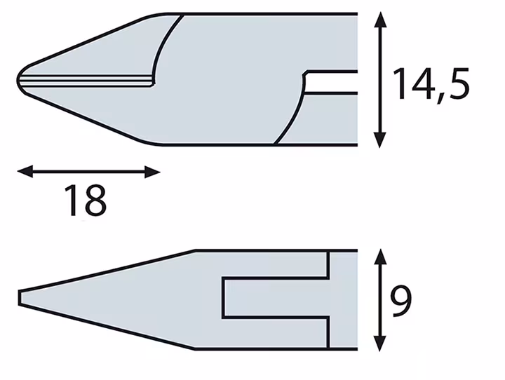 Elektronik Seitenschneider ESD mit feiner Wate, ELORA-4760-F E 2K von der Marke ELORA aus der Produktreihe Zangen