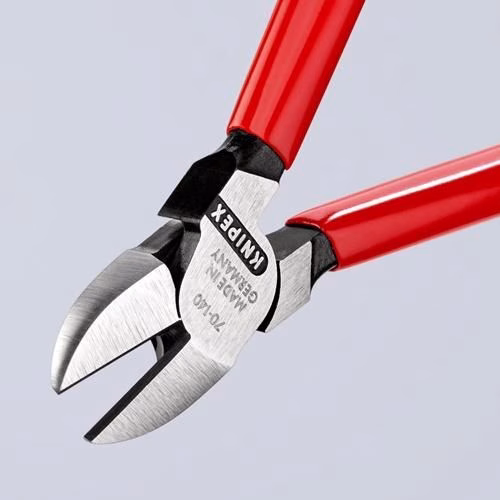 Seitenschneider Länge 140mm Kopf poliert Kunststoff-Überzug KNIPEX