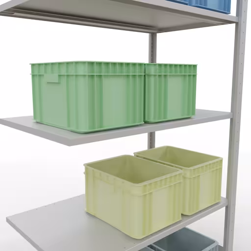 Produktbild Nr 12 des Artikels Anbauregal, Fachbodenregal Stecksystem MULTIplus85, 2000 x 1000 x 600 mm (HxBxT), 5 Fachböden, Längenriegel, RAL 7035 lichtgrau Abbildung Nr 12 des Artikels Anbauregal, Fachbodenregal Stecksystem MULTIplus85, 2000 x 1000 x 600 mm (HxBxT), 5 Fachböden, Längenriegel, RAL 7035 lichtgrau aus der Produktgruppe Stecksystem von der Marke Schulte Lagertechnik