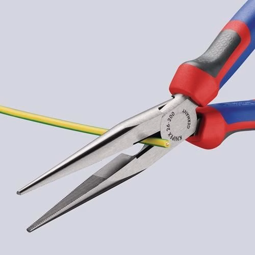 Detailbild 3975855 Flachrundzange Länge 200mm poliert gerade Comfort-Griff KNIPEX