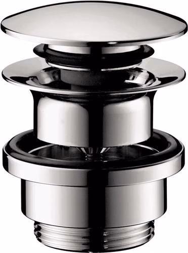 Ablaufventil hansgrohe chrom für Waschtisch- und Bidetmischer Push-Open HANSGROHE aus der Kategorie Ablaufventile/Siphon mit der Teilenummer 6000532963