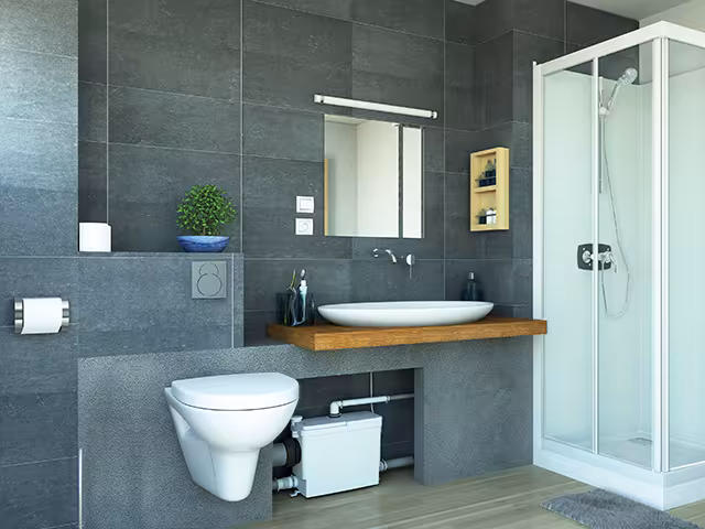 Fäkalienhebeanlage SANIPACK PRO UP Ausführung Spannung: 220-240 V mit der GTIN 3308815074078 SFA Fäkalienhebeanlage SANIPACK PRO UP von Sanibroy mit der Artikelnr. 0017UP