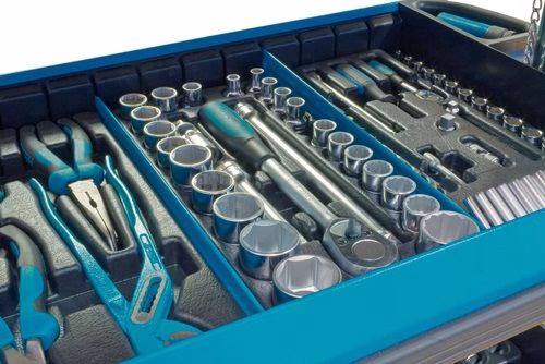 Detailbild 4125879 Gereedschapswagen 166C B725xD398xH1102mm 300 kg plaatstaal HAZET