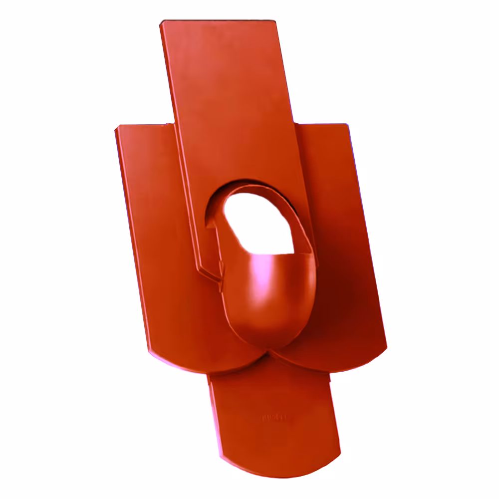 Venduct Grundplatte DN 110 für Bibereindeckungen Vierfachbiber 18/38cm für Doppeldeckung rot von der Marke Klöber Venduct Grundplatte DN 110 für Bibereindeckungen Vierfachbiber 18/38cm Typ Farbe: Rot (Klöber Standardfarbe) aus der Kategorie Steildachdurchgänge mit der Artikelnr. KE0060-3-0100