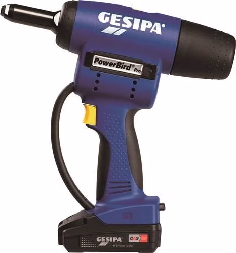 GESIPA PowerBird® Pro Gold Edition accuaangedreven blindklinkgereedschap uit de categorie accuaangedreven klinkgereedschap met artikelnummer 4000813126