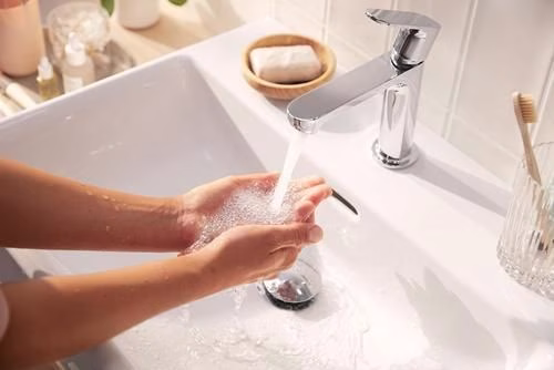 Detailbild 3982396 Hansgrohe Einhebel-Waschtischmischer REBRIS S 110 CoolStart ohne Ablaufgarnitur chrom