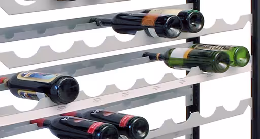 Zusatzebene für Weinregal 1000 x 250, silber, für 8 Flaschen aus der Kategorie Getränkelagerung mit der GTIN 4004514257147 Zusatzebene für Weinregal 1000 x 250, silber, für 8 Flaschen von der Marke Schulte Lagertechnik aus der Produktreihe Fachbodenregale