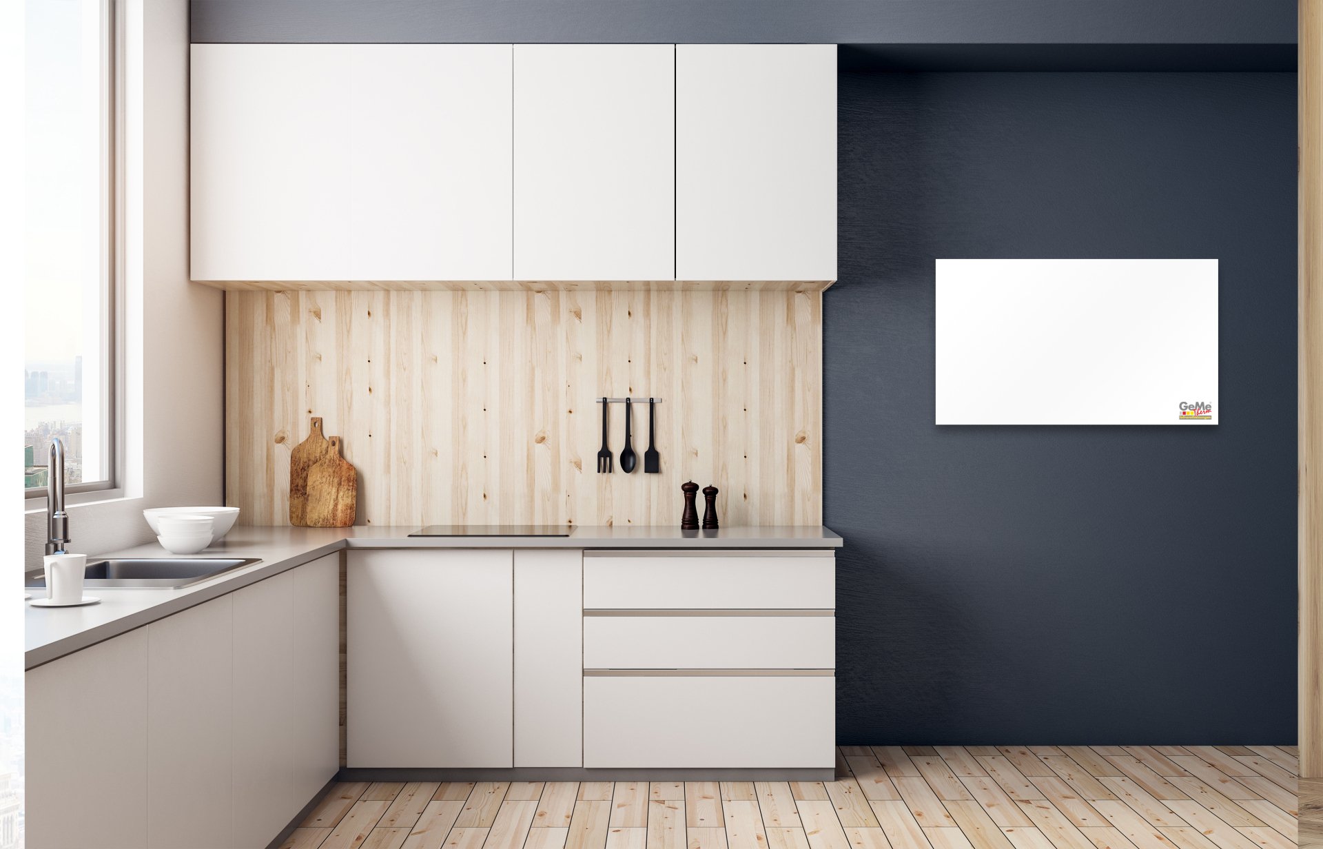 Zusatzbild 3637310 Infrarotheizung Metall Weiß 0300 Watt, 0600x400x25 mm