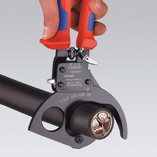 Kabelschneider Gesamtlänge 250 mm maximal 32 (240 mm²) mm Mehrkomponenten-Hüllen KNIPEX