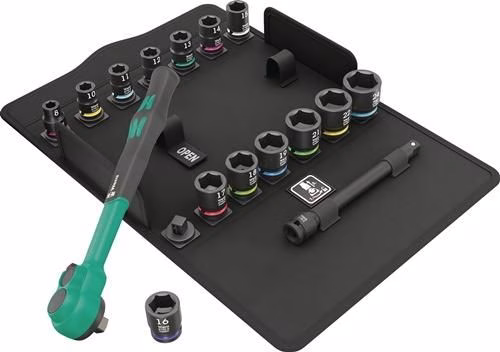 Set di chiavi a bussola Wera 8100 SB 12 da 16 pezzi, 3/8 di pollice, 80 denti Set di chiavi a bussola da 16 pezzi 8100 SB 12, 3/8 di pollice, 80 denti, WERA, dalla categoria assortimento di chiavi a bussola da 3/8", codice articolo 4000828152