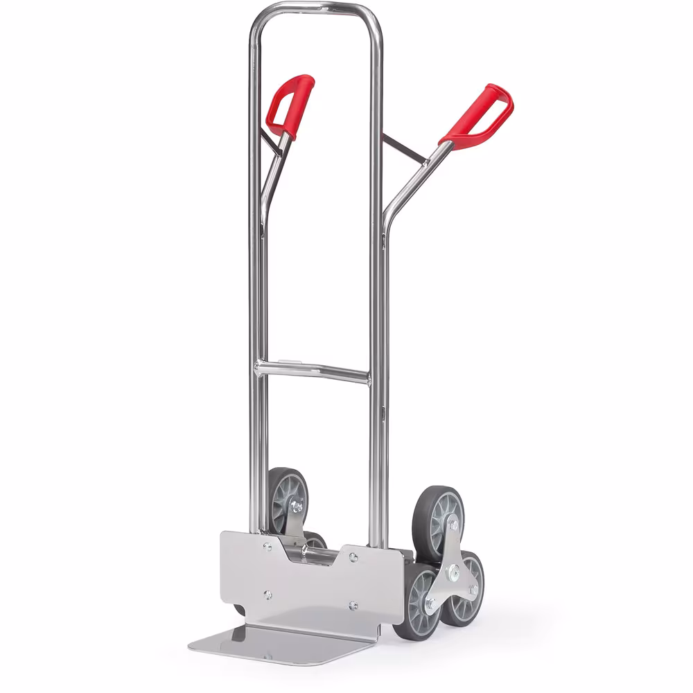 Alu-Treppenkarre AK1325 Schaufelbreite 320 mm, Schaufeltiefe 250 mm von der Marke Fetra Alu-Treppenkarre 3-Rad handliche Schweißkonstruktion, Sicherheitsgriffe, mit 2 dreiarmigen Rad-Sternen Typ Schaufelbreite: 320 mm aus der Kategorie Karren mit der Artikelnr. AK1325