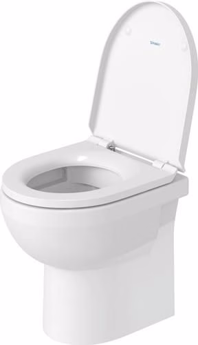 Detailbild 4051971 Abattant de toilette blanc Duravit n° 1 avec mécanisme de fermeture amortie et charnières en acier inoxydable.
