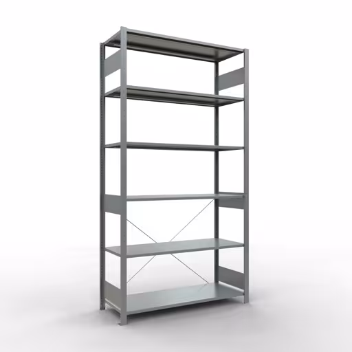 Stecksystem Grundregal 2500x1300x500 mm, Typ 150 kg, verzinkt von der Marke Schulte Lagertechnik Stecksystem Grundregal 2500x1300x500 mm, Typ 150 kg, verzinkt aus der Kategorie Grundregal mit der Artikelnummer 12751-130