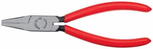 Detailbild 4041943 Platte punttang totale lengte 160 mm kop gepolijst zwart geatramenteerd kunststof coating KNIPEX