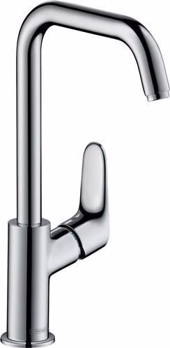 Hansgrohe Einhebel-Waschtischmischer FOCUS 240 mit Zugstangen-Ablaufgarnitur 1 1/4 Zoll chrom aus der Kategorie Waschtischarmaturen mit der Teilenummer 6000536260