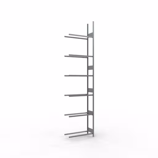 Produktbild Nr 8 des Artikels Anbauregal, Räder-/Reifenregal, 4500 x 1050 x 400 mm, verzinkt, 6 Lagerebenen á 150 kg Fachlast pro Ebene Abbildung Nr 8 des Artikels Anbauregal, Räder-/Reifenregal, 4500 x 1050 x 400 mm, verzinkt, 6 Lagerebenen á 150 kg Fachlast pro Ebene aus der Produktgruppe Fachbodenregale von der Marke Schulte Lagertechnik