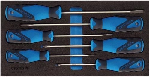 Modulo portautensili 1500 CT1-2150 PZ a 6 pezzi, modulo scanalato 1/3/PZD GEDORE della categoria sistemi di organizzazione e carrelli da officina con codice articolo 4000881216